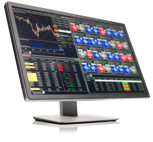 NinjaTrader trading platform on a monitor